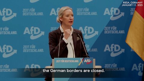 Alice Weidel AfD´s Chancellor Candidate: Nordstream, Energy policy & Closed German Borders