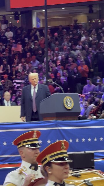 Donald Trump Inauguration Parade entrance after swearing in!