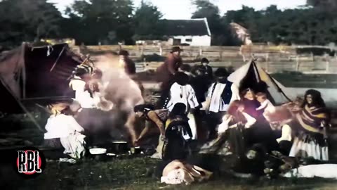 LOS PRIMEROS GITANOS NOMADAS GRABADOS EN VIDEO 1897 - EN COLOR, 4K, 60FPS Y CON SONIDO