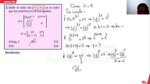 ANUAL VALLEJO 2024 | Semana 33 | RM | Álgebra
