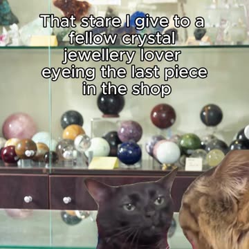 That stare I give to a fellow #crystaljewellery lover eyeing the last piece in the #crystalshop