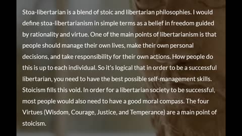 Stoic Libertarian Introduction