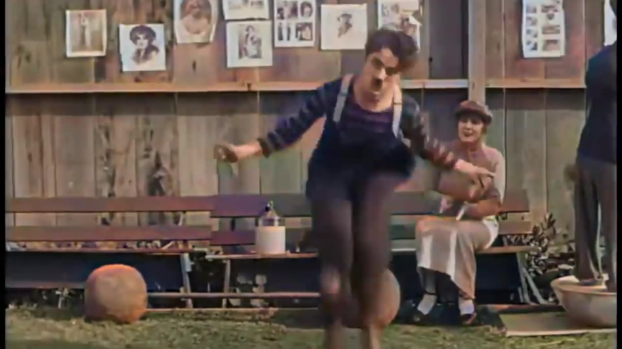 The Champion - Charlie Chaplin - Color Version (Laurel & Hardy)