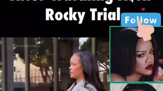 Rihanna spotted leaving the courthouse of her boo A$AP Rocky’s trial