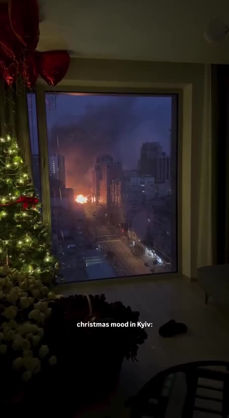 Ukraine SBU headquarters hit Christmas version