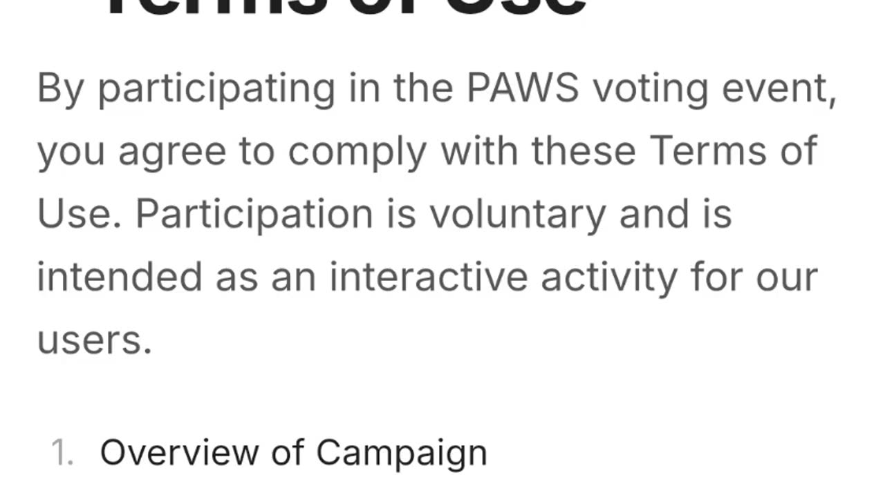 Paws* final task for *airdrop*