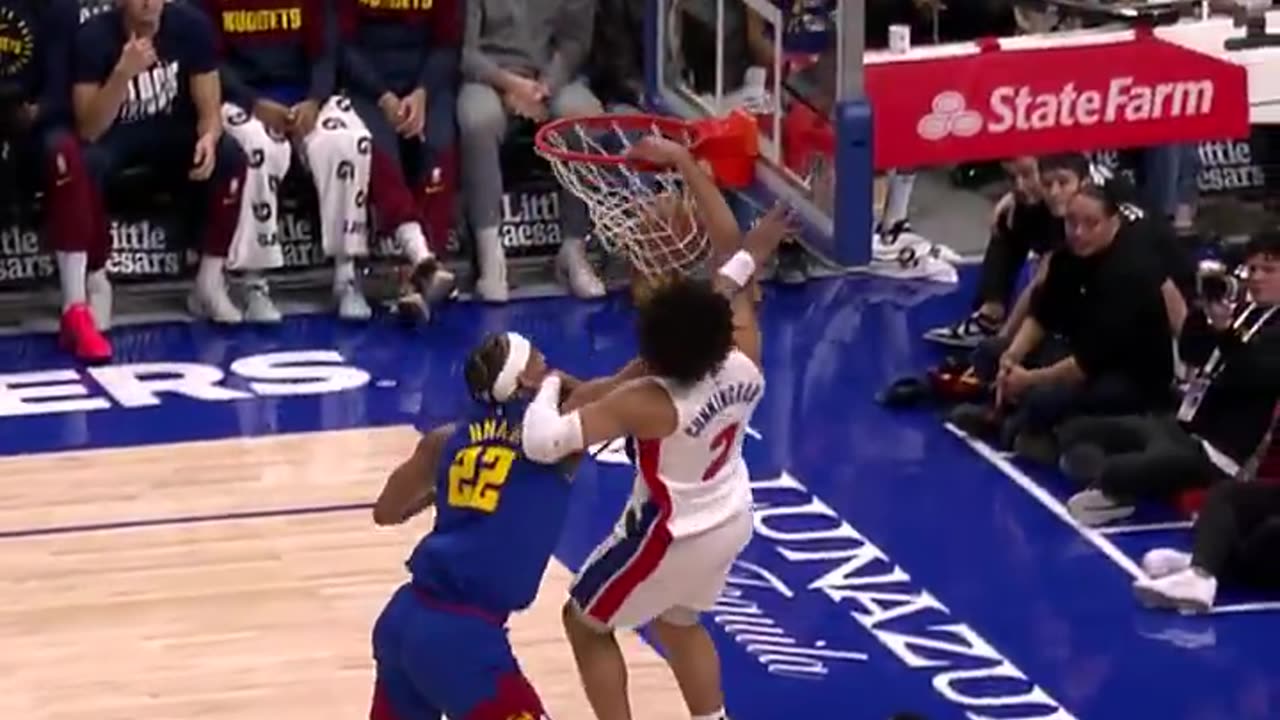 NBA - CADE CUNNINGHAM STEAL & SLAM 💥💥