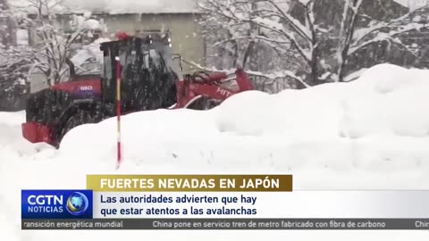 Las autoridades de Japón advierten que hay que estar atentos a las avalanchas