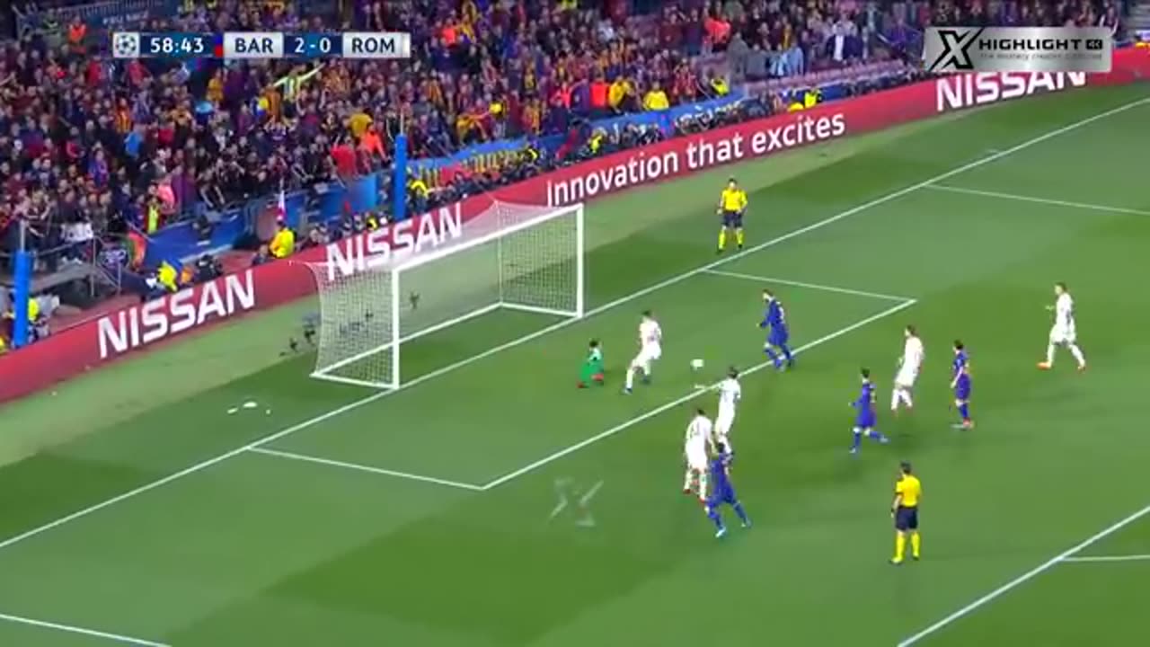 Barcelona vs AS Roma 4-4 Extended Highlights & All Goals - UCL Quarter Final