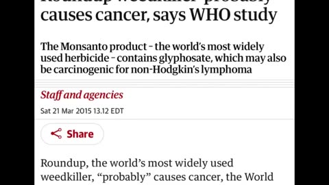 Monsanto’s Roundup Glyphosate in Beer & Wine! 🚨👀🚨