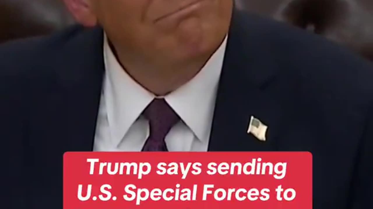 President Trump is Asked About Using Special Forces Against the Cartel