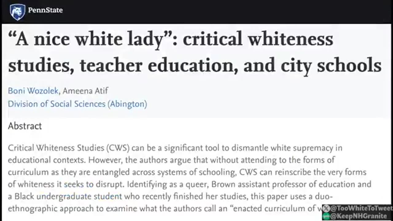 War on White People