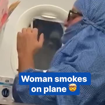 Woman Smokes On Plane, The incident from 2019 has gone viral ✈️💀😳