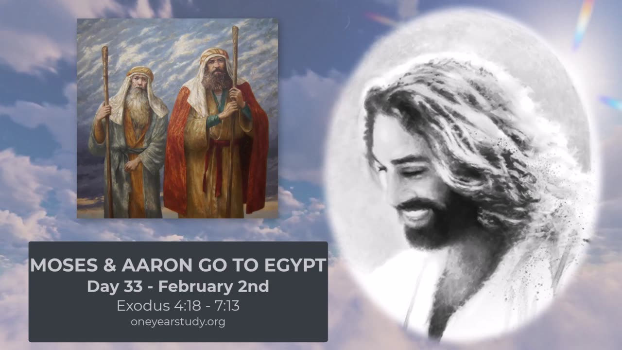 Moses and Aaron Return to Egypt - Day 33 - February 2nd - One Year Bible