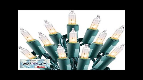 Clear Christmas String Lights 100 Count 25 Feet Incandescent Bulb Mini Lights Review