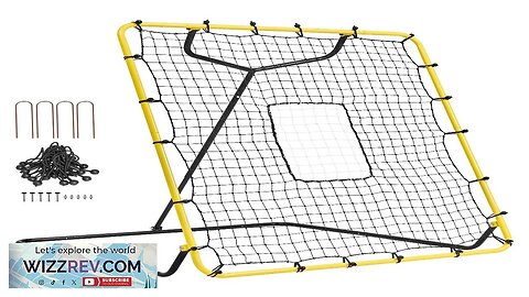 VEVOR Baseball And Softball Rebounder Net 4x4.5 Ft PitchBack Adjustable Angles Review