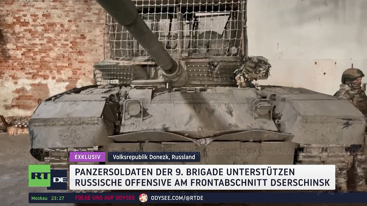 Exklusiv: Russische Offensive am Frontabschnitt Dserschinsk –Unterstützung durch Panzersoldaten