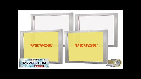 VEVOR Screen Printing Kit 4 Pieces Aluminum Silk Screen Printing Frames 20x24inch Review