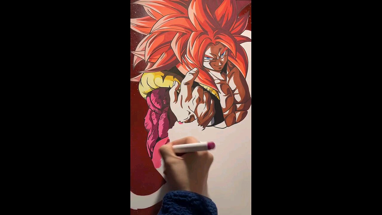 Drawing a Gogeta SSJ 4 part # 2 ✍️