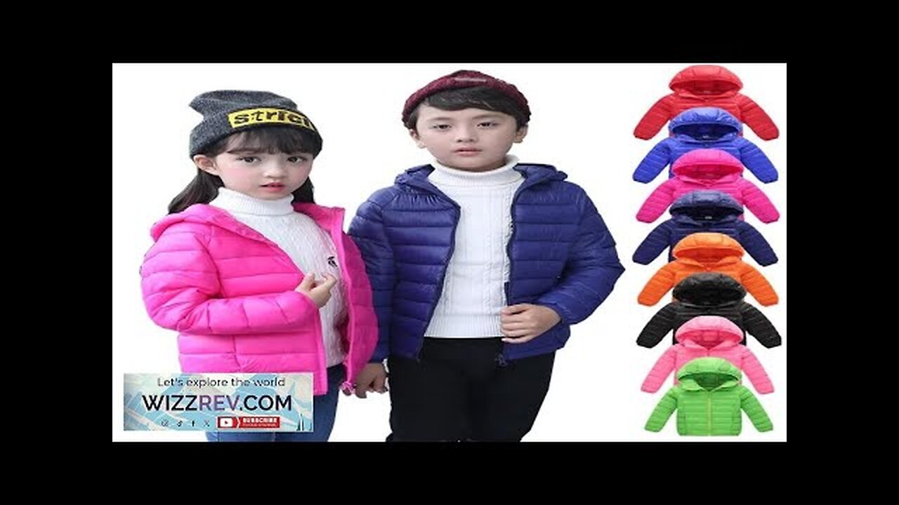 Autumn Winter Kids Down Jackets For Girls Children Clothes Warm Coats Review