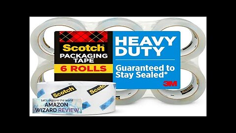 Scotch Heavy Duty Shipping Packing Tape Clear Shipping and Packaging Supplies 1.88 Review