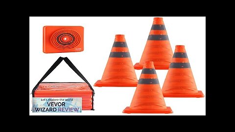 VEVOR Safety Cones 4 Pack 18 inch Collapsible Traffic Cones Construction Cones Review