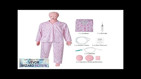 VEVOR Nursing Training Manikin Female Life Size Demonstration Human Manikin for Nursing Review