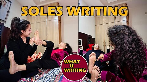 Sole writing or tickling funny challenge vlog /sanober noor vlogs