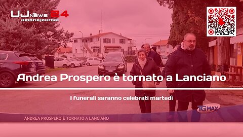 Andrea Prospero è tornato a Lanciano I funerali saranno celebrati martedì