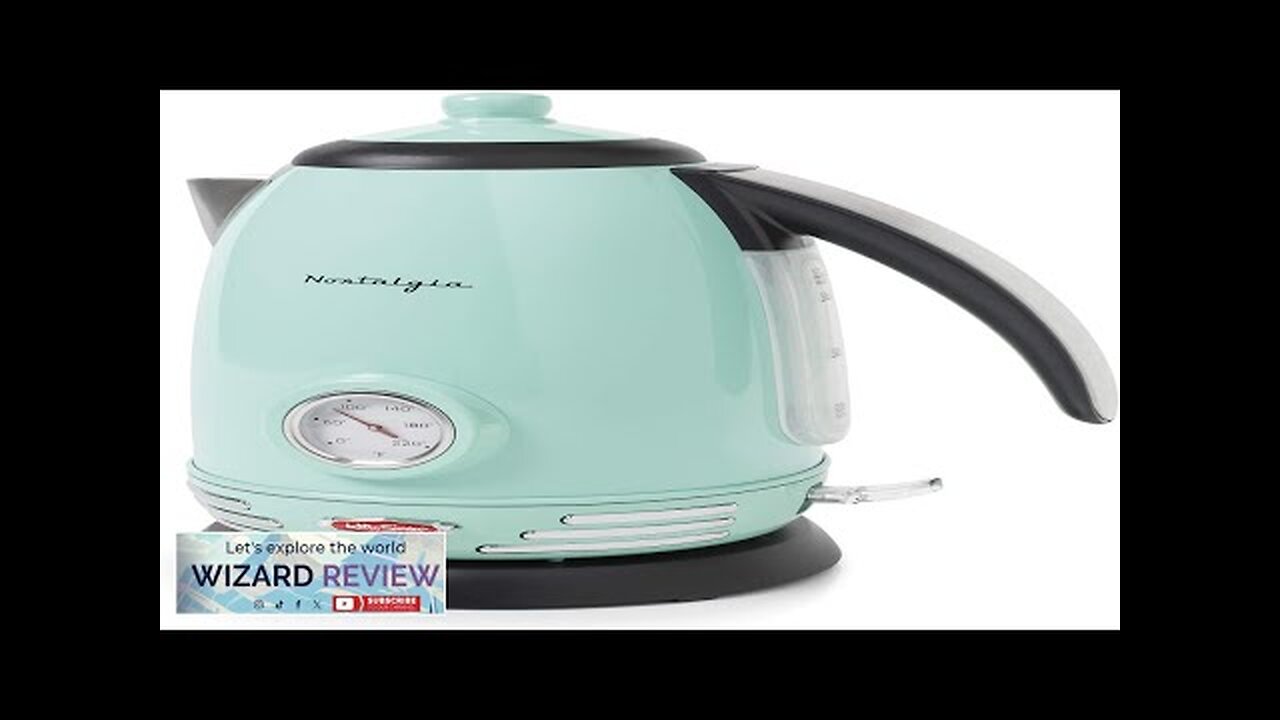 Nostalgia Retro Stainless Steel Electric Tea And Water Kettle 1.7 Liters Auto-Shut Review