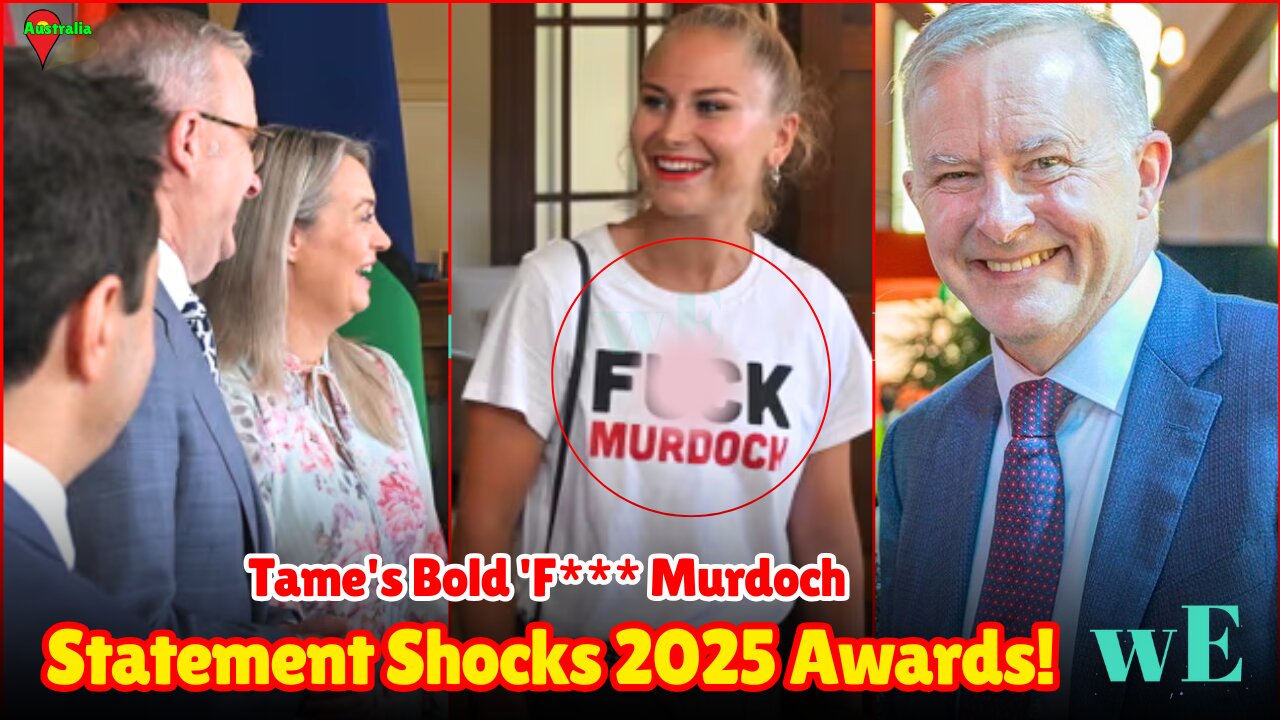 Grace Tame’s 'Fu*ck Murdoch' T-Shirt Sparks Debate 2025 Australian of the Year Ceremony - WorldEye