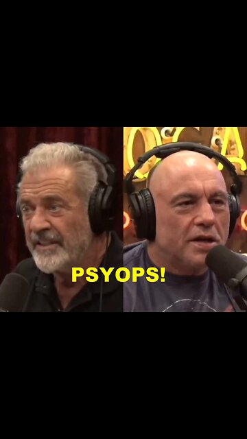 Pedo Satanist Psyop WOMAN Joe Rogan and Satanist PSYOP Mel Gibson in Plain Sight!
