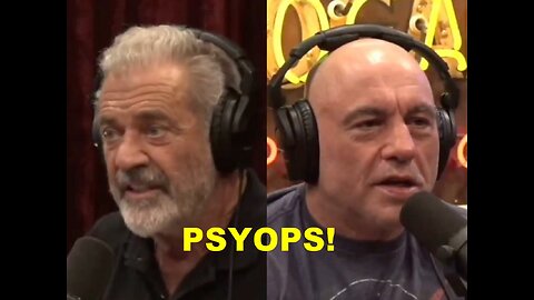 Pedo Satanist Psyop WOMAN Joe Rogan and Satanist PSYOP Mel Gibson in Plain Sight!