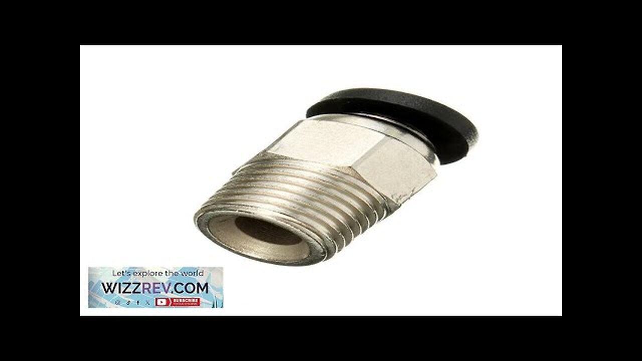 PC4-01 Pneumatic Connector For 1.75mm PTFE Tube Quick Coupler Feed Inlet 3D Review