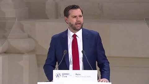 Vice president JD VANCE at the AI Action Summit in Paris: "We've also watched as hostile foreign