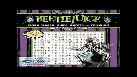 Beetlejuice: Word Search Quips Quotes & Colouring Review