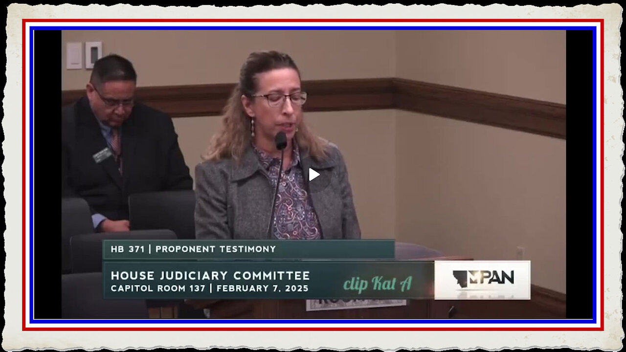 Dr. Christine Drivdahl-Smith gave an incredible testimony before the Montana judiciary yesterday