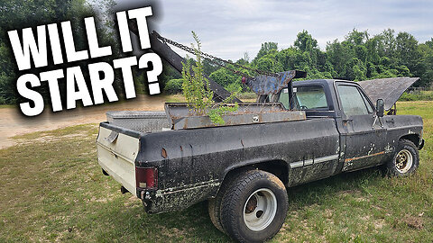 WILL IT START? Abandoned 1974 Chevy TOW TRUCK?