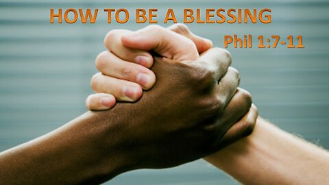 How to be a Blessing, Pastor Roy Smith, 01-29-2025