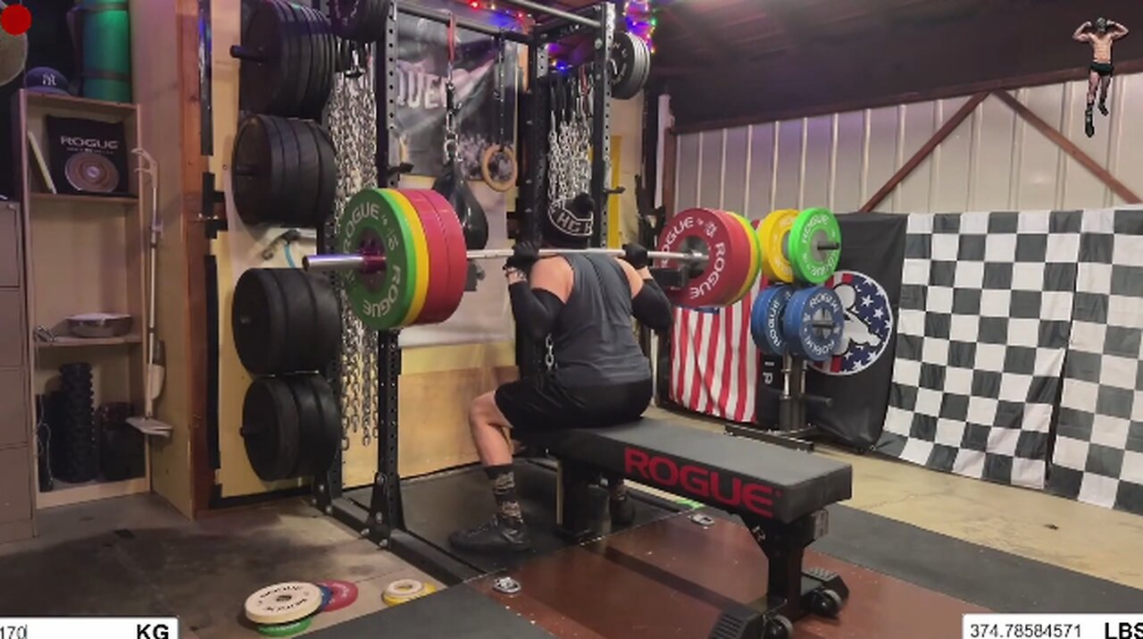 4x6 w/ 375lbs (170kg) Raw Box Squat