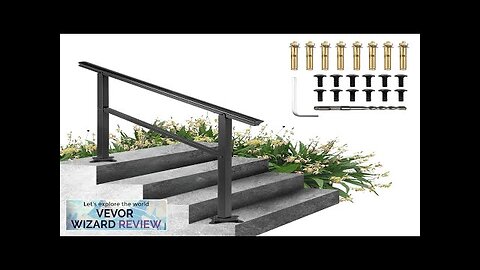 VEVOR Handrail Outdoor Stairs 47.6 X 35.2 Inch Outdoor Handrail Outdoor Stair Review