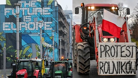 PO CO CHŁOPU URZĘDNICY Z BRUKSELI? - PROTEST ROLNIKÓW (3-01-2025, WARSZAWA)