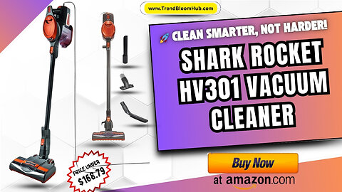 🏡 Powerful Cleaning Without the Bulk – Meet the Shark Rocket HV301! 🏡