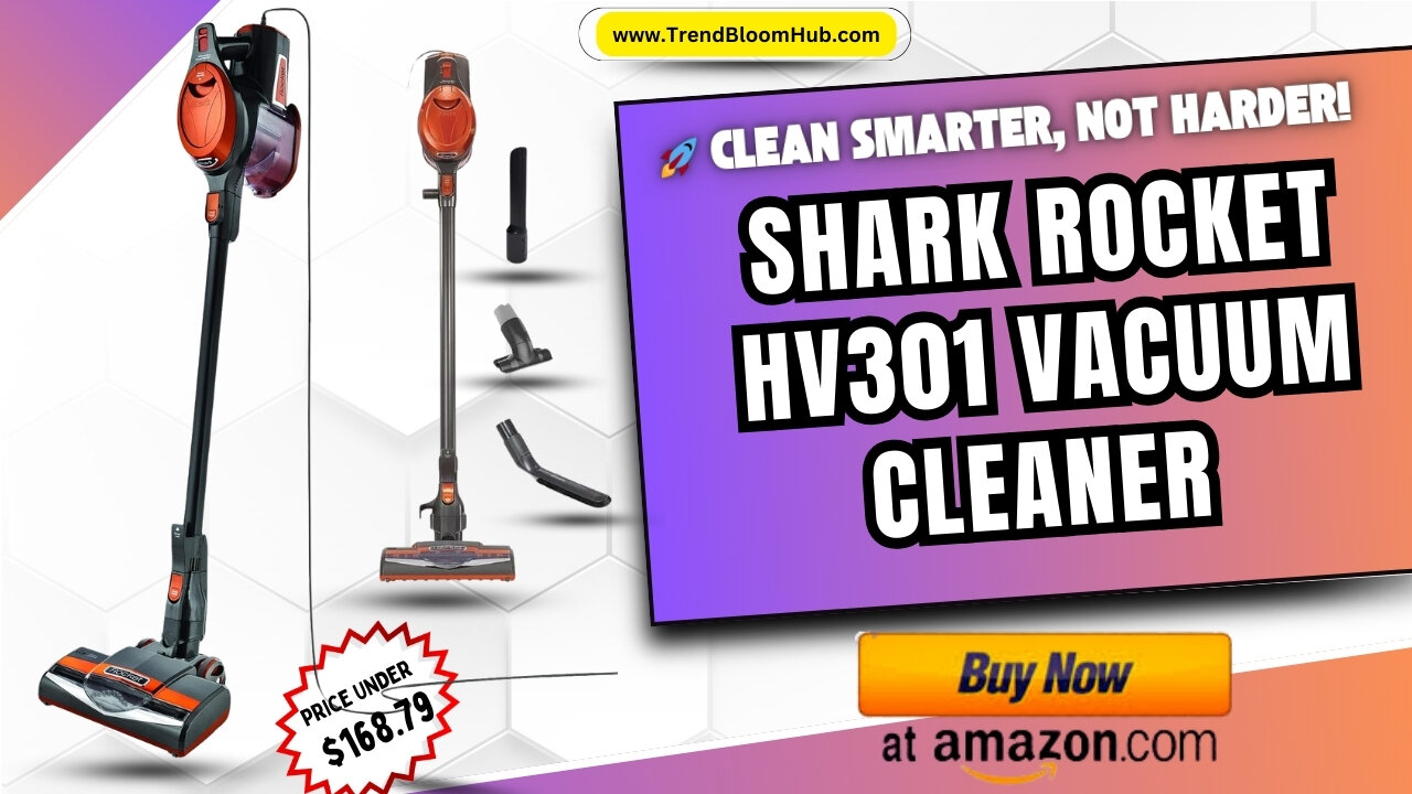 🏡 Powerful Cleaning Without the Bulk – Meet the Shark Rocket HV301! 🏡