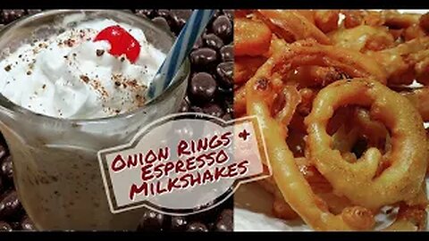 How to Make Milkshakes with a Fork, No Blender needed, & Pair with these Onion Rings!