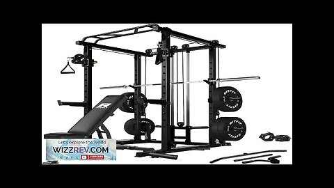 RitFit Multi-Function Squat Rack Power Cage PPC03 with Cable Crossover System 1000LBS Review