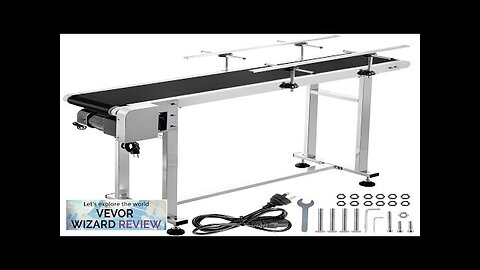 VEVOR Length 59-Inch Belt Conveyor Width 15.7-Inch PVC Conveyor Belt Motorized Conveyor Review