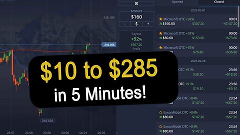 $10 to $285 in just 5 Minutes!