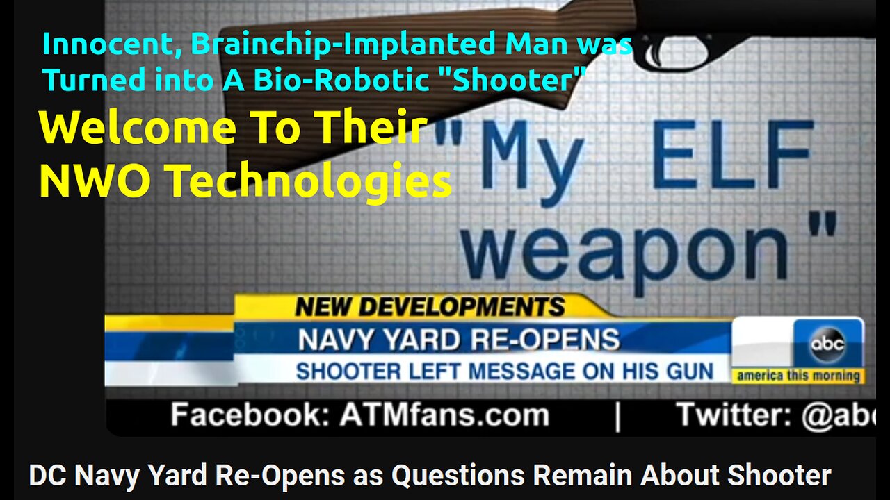 Many Brainchip Mind-Control Victims Are Just Scapegoats to Push Gun-Control by Human-Traitors