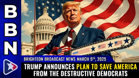 Trump announces plan to SAVE AMERICA from the destructive DEMOCRATS